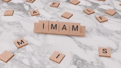 Imam-Wort-Auf-Scrabble