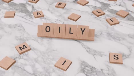 Oily-word-on-scrabble
