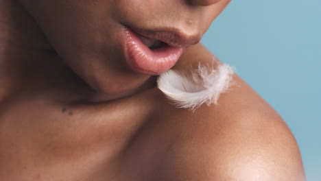 Beauty,-skincare-and-feather-soft-skin-on-a-woman