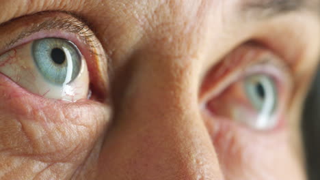 Vision,-eyes-and-retirement-with-a-senior-woman