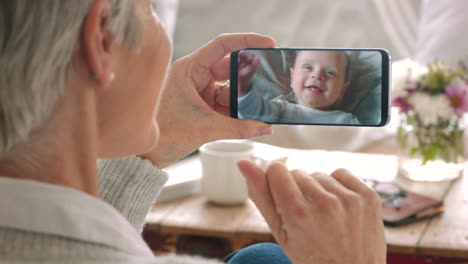 Grandma-talking-to-baby-on-video-call-phone