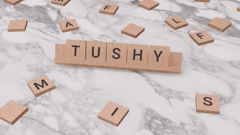 Tushy-Wort-Auf-Scrabble