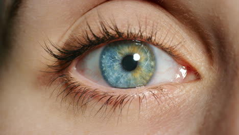 Closeup-of-woman-with-green-and-blue-eyes