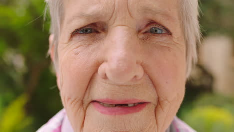 Face-portrait,-senior-woman