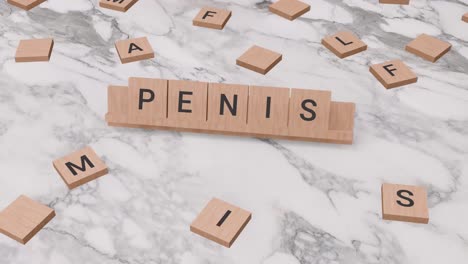 Penis-Wort-Auf-Scrabble