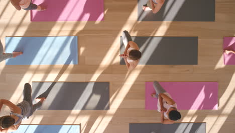 Yoga-class,-women-meditation-exercise