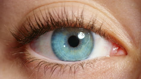 Human-eye,-vision-and-dilated-pupils-of-beautiful