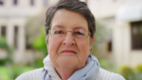 Senior-woman,-face-or-medical-glasses-for-vision