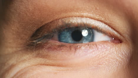 Closeup-of-a-blue-eye,-eyesight