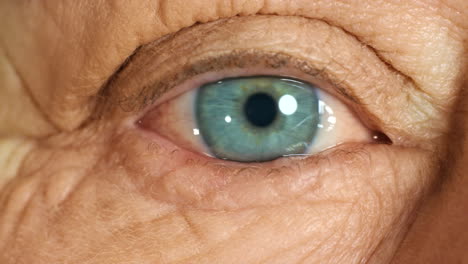 Visión-Ocular,-Senior-Y-Ojos-De-Un-Paciente-Anciano