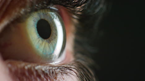 Nahaufnahme-Eines-Blauen-Auges,-Vision