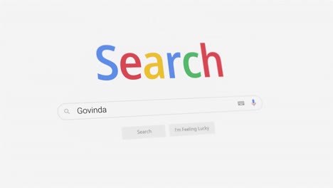 Govinda-Google-Search