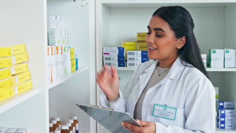 Pharmacist-counting-and-arranging-an-inventory