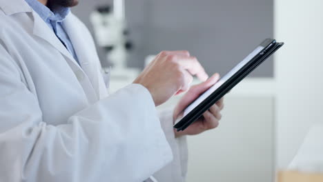 Doctor,-professional-and-worker-holding-tablet
