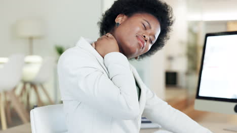 Woman-suffering-with-neck-pain-from-long-working