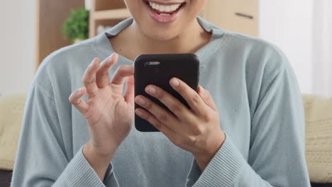 Hands-of-excited-woman-browsing-the-internet