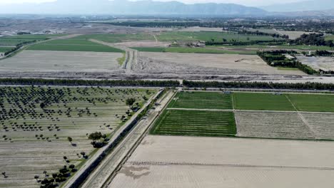 Aerial-View-of-Farm-Fields-and-Gardens-in-Nangarhar