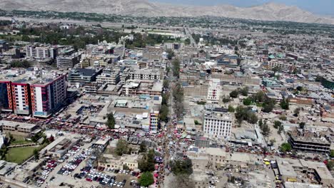 Aerial-View-of-Talashi-Square-in-Jalalabad-City