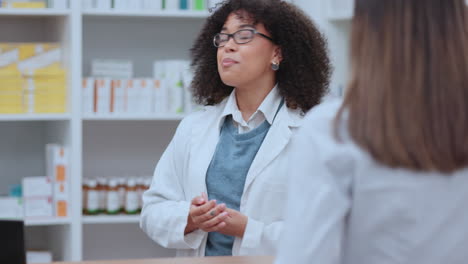 Pharmacist-holding,-showing
