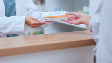 Pharmacist-giving-prescription-medication