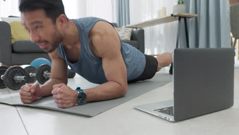 Workout,-fitness-and-online-class-with-man