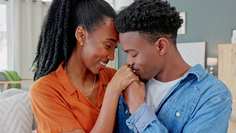 Love,-trust-and-happy-black-couple-being-romantic