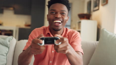 Gaming,-winner-and-relax-with-black-man-gamer