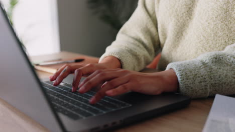 Laptop,-computer-and-business-woman-hand-typing