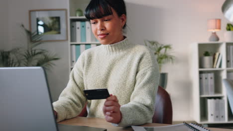 Woman-laptop-banking,-online-shopping
