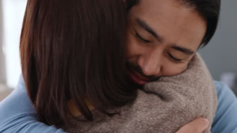 Love,-home-and-couple-hug-together-in-romance