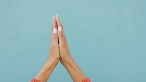 hands-praying-religion,-spiritual-gratitude