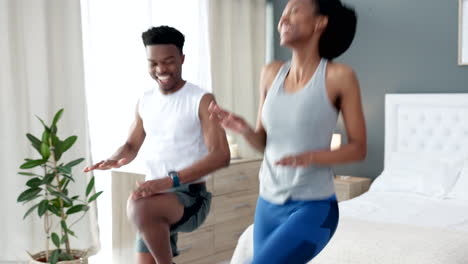 Black-couple,-energy-workout
