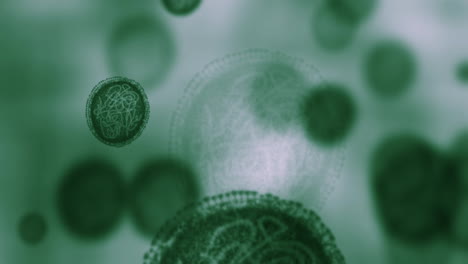 Mikroskopbakterienvirus,-Partikelmoleküle