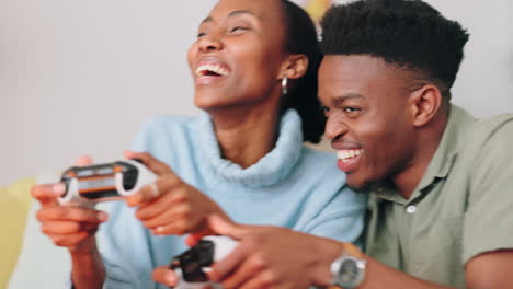 Excited-gamer-couple-with-an-action-video-game