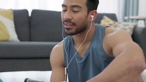 Fitness-man-on-a-phone-listening-to-music