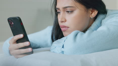 Phone,-stress-and-bad-news-with-woman-texting