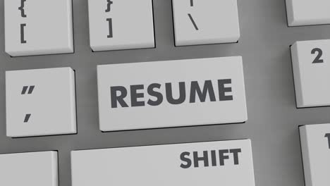 RESUME-BUTTON-PRESSING-ON-KEYBOARD