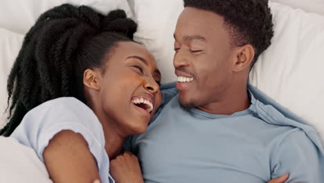 Love,-smile-and-happy-couple-in-bed