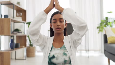 Meditación,-Paz-Y-Mujer-Zen-En-La-Vida-De-La-Casa