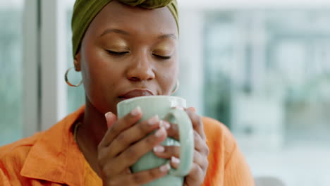 Black-woman-drinking-coffee