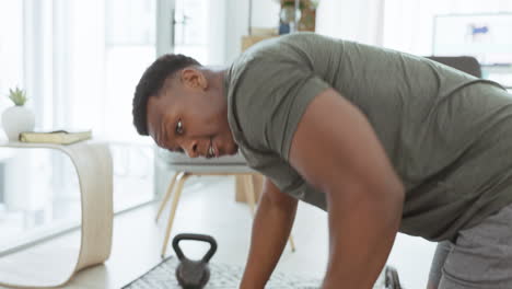 Fitness-coach,-broadcast-and-black-man-exercise
