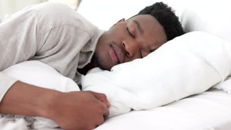 Sleep,-relax-and-dream-for-a-black-man-home-in-bed