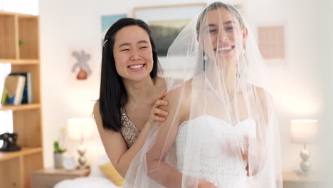 Wedding-veil-of-woman-with-friends-help