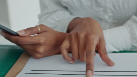 Black-woman-planning-paperwork