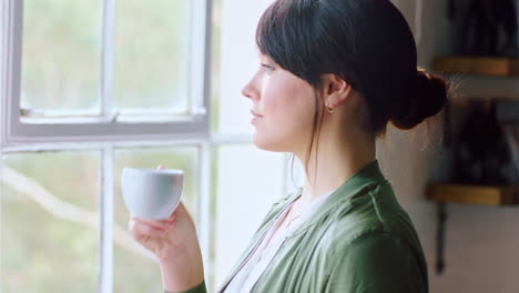 Window,-coffee-and-thinking-with-a-woman