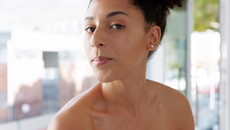 Makeup,-influencer-or-black-woman-with-facial
