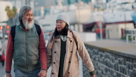 Chinese-couple,-senior-tourist