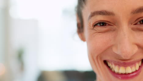 Portrait,-face-and-woman-being-happy-with-smile
