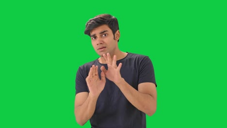 Scared-and-afraid-Indian-man-Green-screen