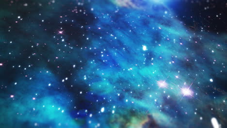 Estrellas,-Galaxia-Y-Nube-De-Gas